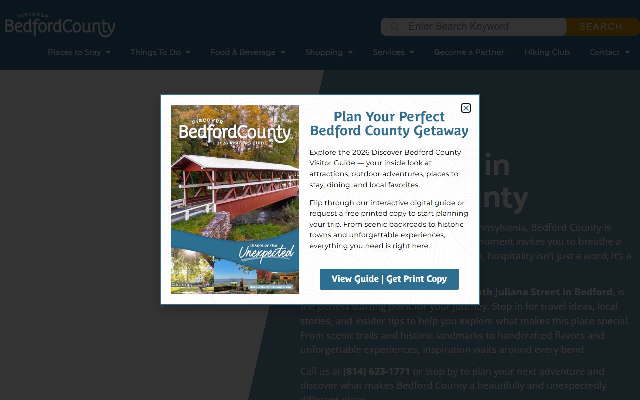 Bedford County Pennsylvania website for public records access