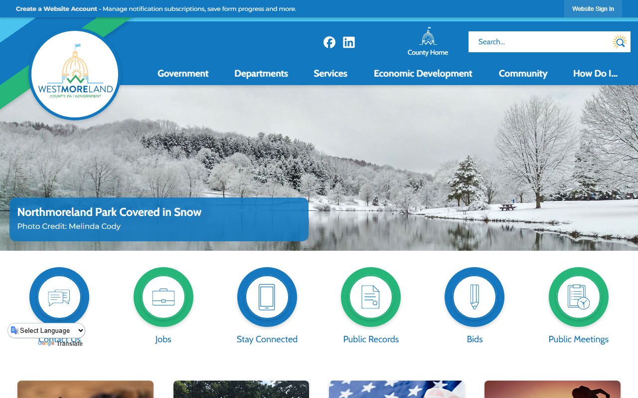 Westmoreland County Recorder of Deeds for land and property records